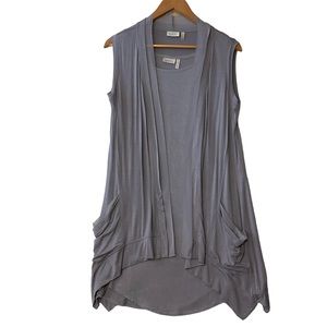 LOGO LORI GOLDSTEIN sz Small Tops 2 Piece Set Sleeveless Tunic Top + Jacket